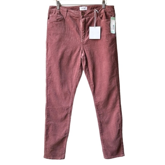 NWT Pistola Arielle skinny corduroy Jean pants salmon Mauve color Sz 31 - Picture 2 of 13
